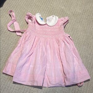 Pink Striped Kids Formal Dress